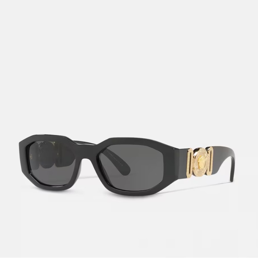Versace Medusa Biggie Sunglasses With Gold Detailing